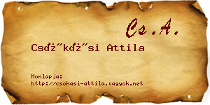 Csókási Attila névjegykártya