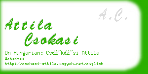 attila csokasi business card